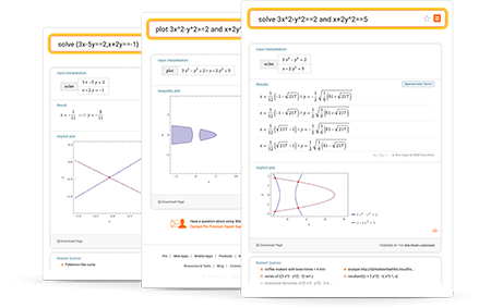 Equation Solver: Wolfram|Alpha