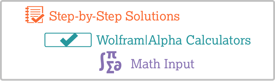 Wolfram|Alpha数学资源