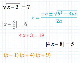 algebra math problems with answers